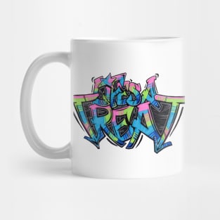 Life is a Treat Graffiti Mug